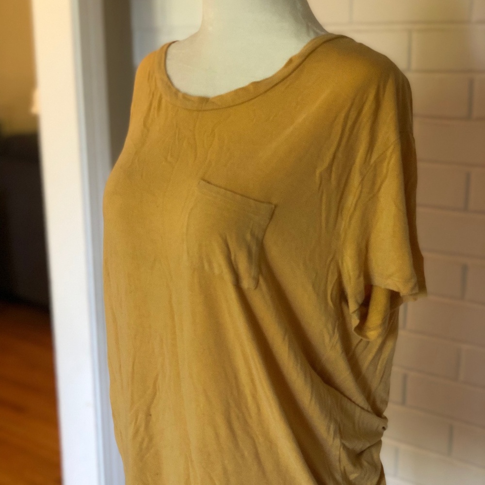 Gold Yellow Soft Large Tee Tshirt